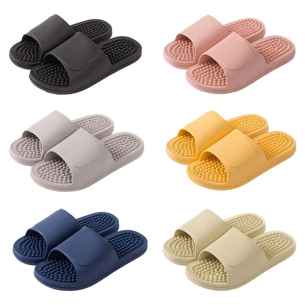 unisexe pantoufles chaussures de Massage intérieur maison doux antidérapant maison pantoufles tenue de femme résistant Massage confortable pantoufles