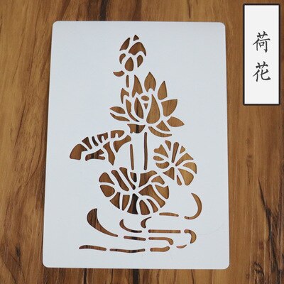 Håndbog diy maleri skabelon børns puslespil håndmalet farvepalet bambus blomst håndknop blonde lineal: Sort