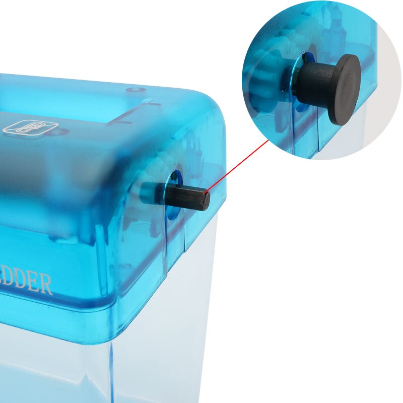 Portable Mini Shredder Household A6 Paper Shredder Small Office Silent Paper Shredder Hand-cranked Documents Cutting Machine