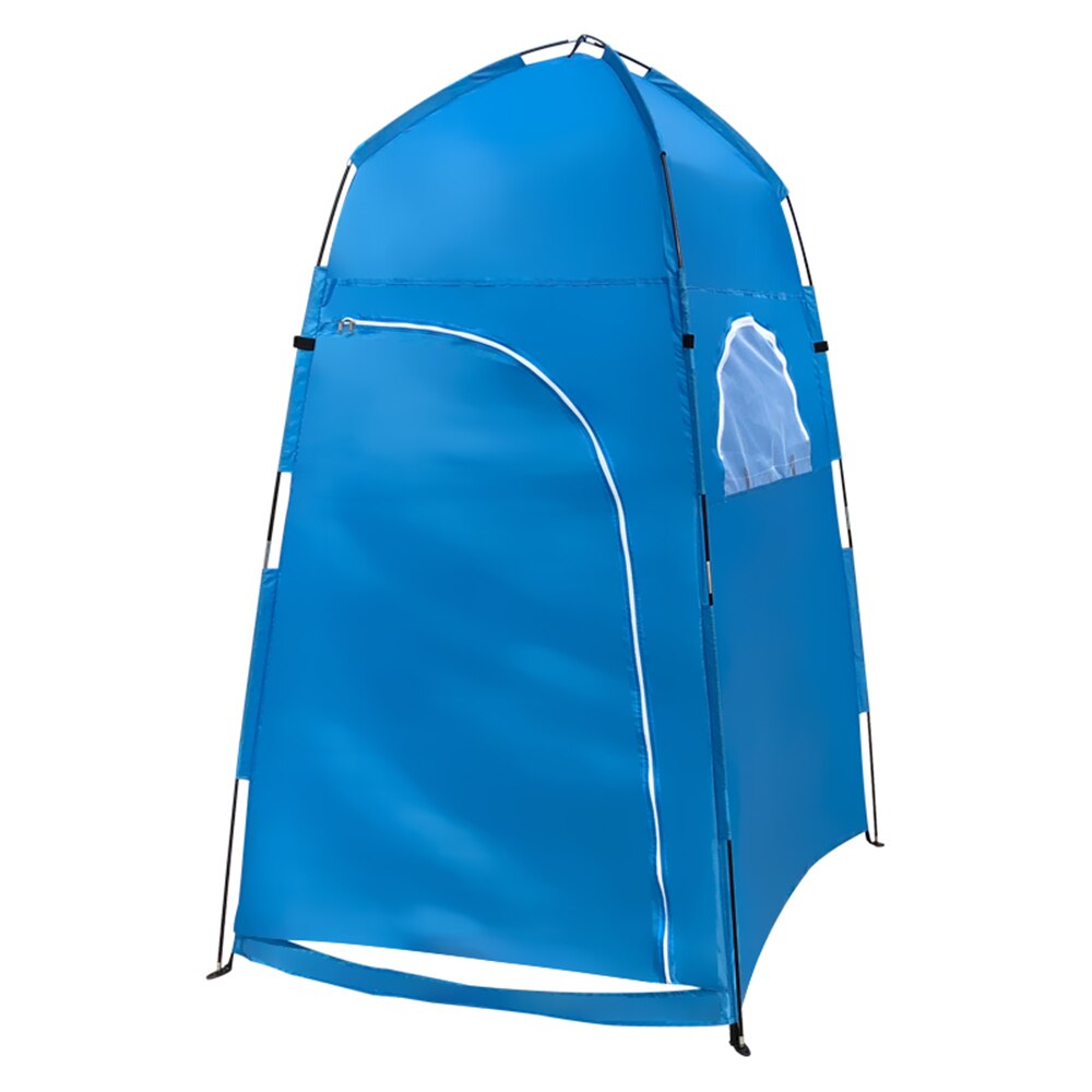 Tomshoo Draagbare Outdoor Douche Bad Tenten Veranderende Paskamer Tent Onderdak Camping Strand Privacy Wc Tenten Wc Vissen Tent: BLUE