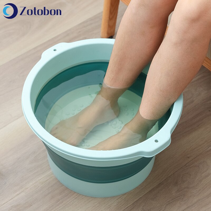 Zotobon badeværelset foldbare håndvaske bærbare håndvaske sammenklappeligt tøjvask karre husholdningsvaske fodmassage håndvaske  f264
