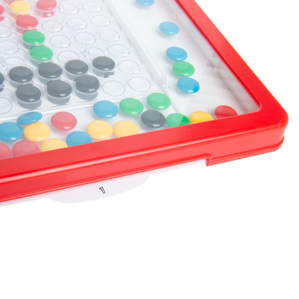 Magnetiske farverige magnetperler magpad dot pædagogisk doodle tegnebræt til legetøj til børn
