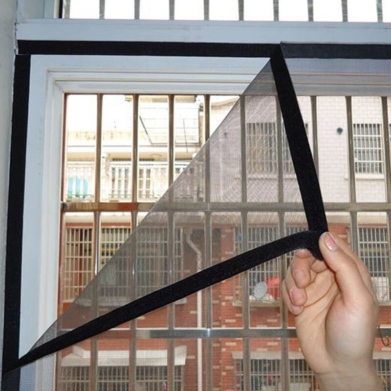 Diy Venster Screen Zomer Anti-Muggen Venster Scherm Klamboe Glasvezel Gaas Schermen Onzichtbare