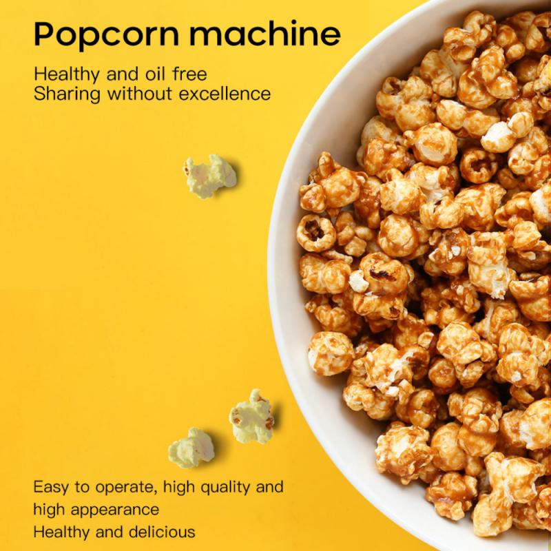 Electric Corn Popcorn Maker Household Automatic Mini Air Popcorn Making Machine DIY Corn Popper Children 110V 220V