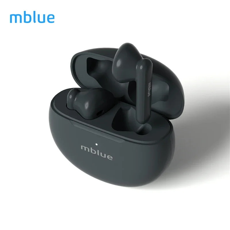 Nowe słuchawki Bluetooth Mblue AR10 Stereo Bezprzewodowe Półotwarte Słuchawki HiFi Redukcja Szumów Rozmów Długi Czas Pracy na Baterii: Black