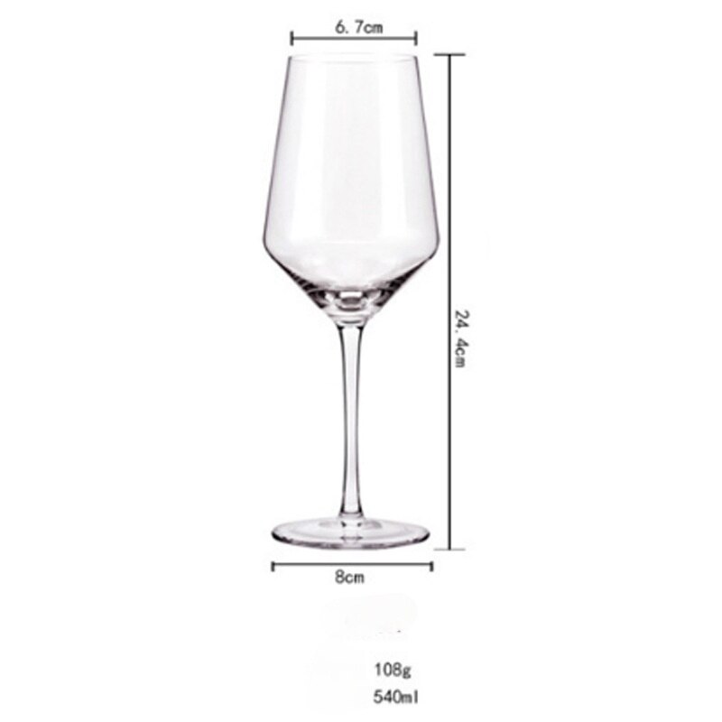 Bicchieri da vino in cristallo in stile europeo calice di Brandy bicchiere da Tequila colpi bicchieri da Cocktail bicchiere da cucina Bar da pranzo: 540ml
