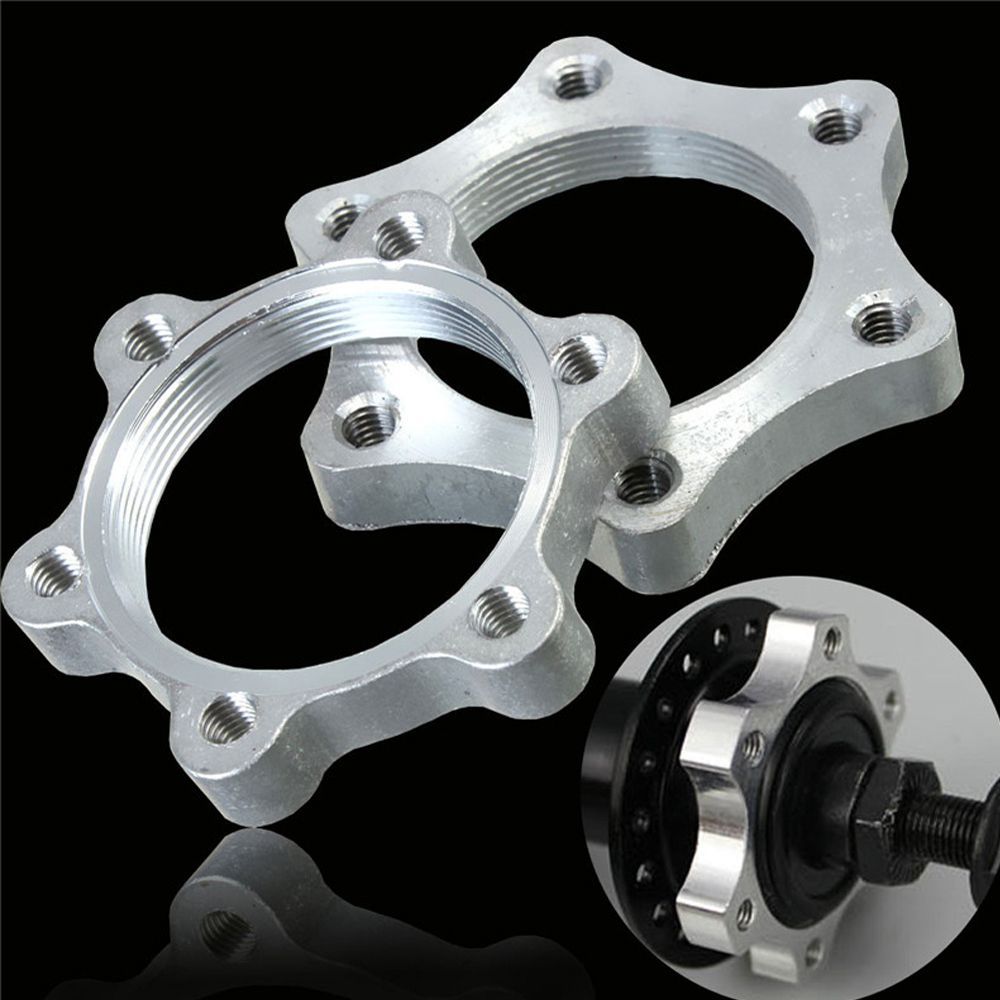 Bujes de disco para bicicleta, accesorios de rueda libre, freno de disco modificado, frenos de disco roscados, adaptador de brida de 6 pernos, Rotor de freno de disco