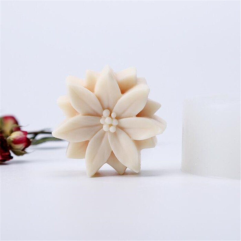 Bloem Kaars Mallen Zeep Siliconen Mal Diy Aromatherapie Gips Decorating Gereedschap Cake Bakken Moul Hars Ambachten Kaars Maken