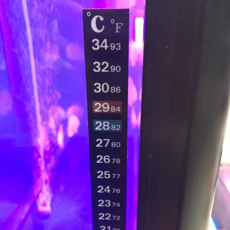 1 pz acquario digitale serbatoio di pesce termometro adesivo di temperatura adesivo a doppia scala adesivi per misurazione della temperatura della temperatura strumenti