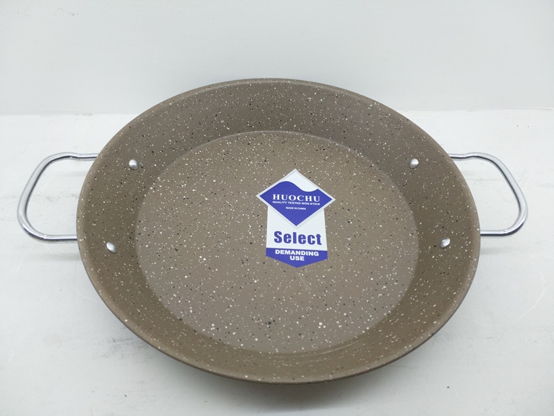 Iron Spanish Fried Rice Pan Maifan Stone Pan Double Ear Pan Non-stick Seafood Pot Universal Pan 50pcs