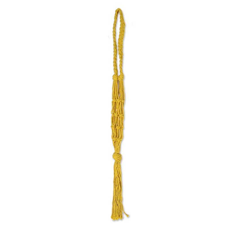 Portabottiglie per vino Macrame portaoggetti Boho per appendere bottiglie tasca a rete in corda intrecciata: UV1707Y