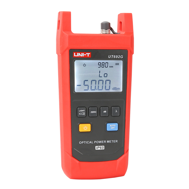 UNI-T UT692G Optical Power Meter Measurement Range -50 to 26dBm 800-1700nm InGaAs Backlight Tool IP65 High Precision Tester