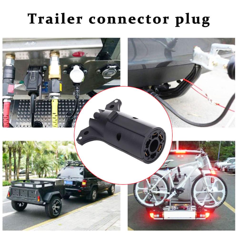 Trailer connection plug circle 7 pin turn 4 pin connector American gauge 12V