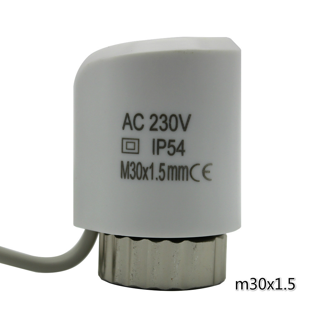 Elektrische thermische antrieb 230V 24V NC KEINE ventil kopf für thermostat verteiler fußbodenheizung heizkörper normalerweise geöffnet geschlossen