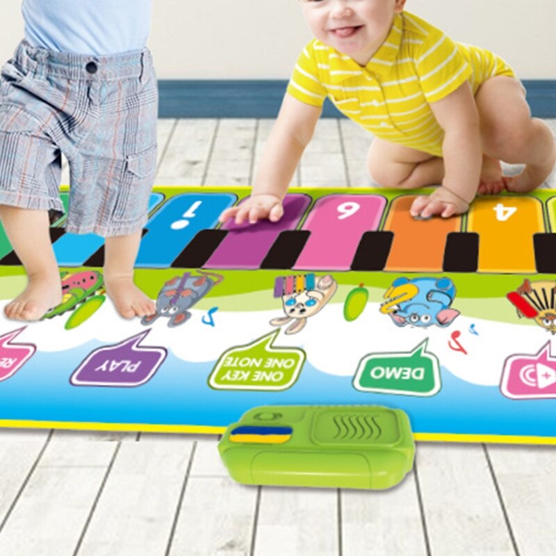 Music piano pad Electronic piano keyboard game pad Portable music blanket with built-in speakers and recording function, suitabl