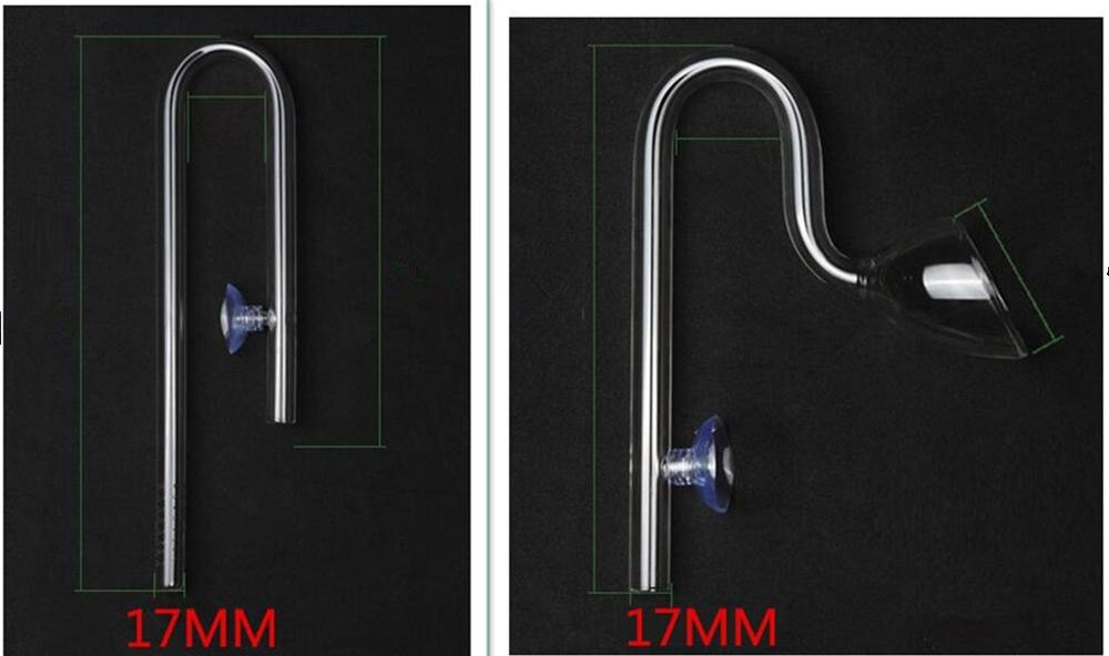 12mm 16 mm Aquarium Glass Inflow Outflow Lily Pipe Tube Fish Tank Aquatic Water Plant Canister Filter Suction Cup Hose Set: 4fenlabajinchushui