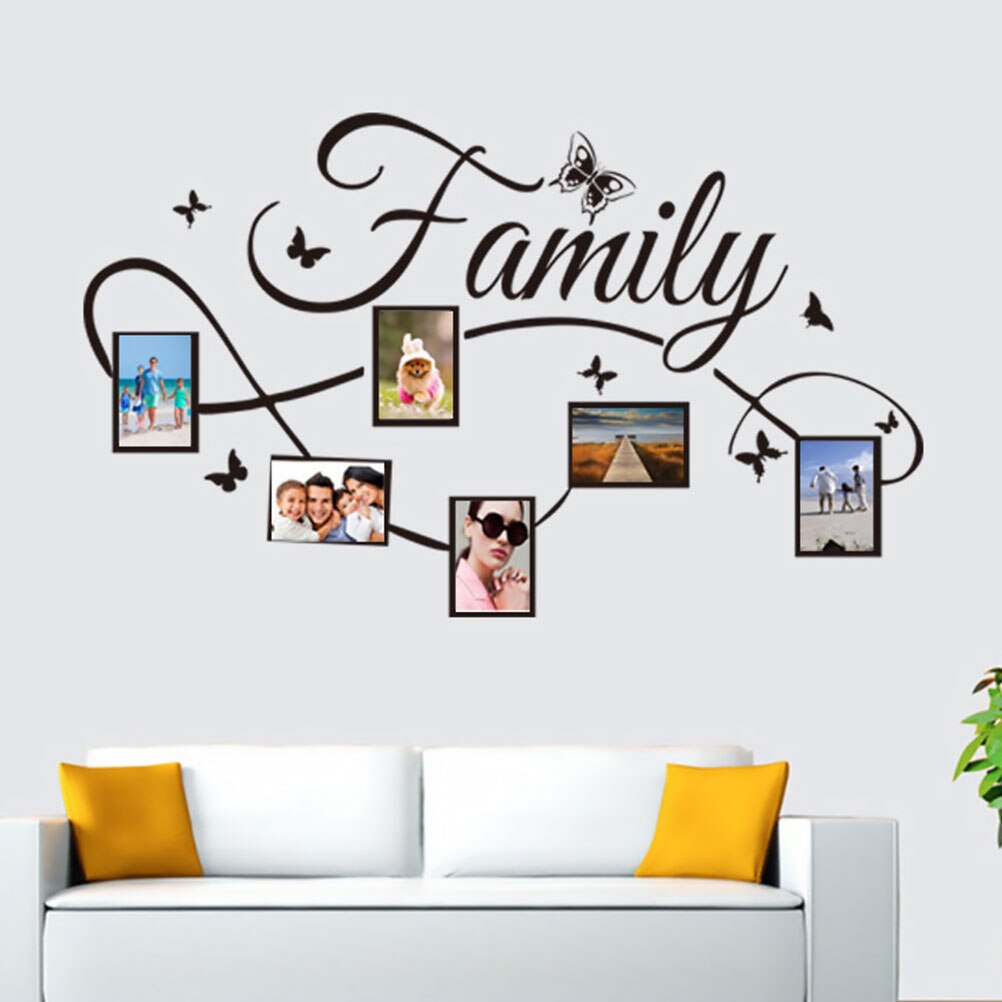 Family Photto Frame Wallpaper Photo Wall Art Sticker for Bedroom Living Room