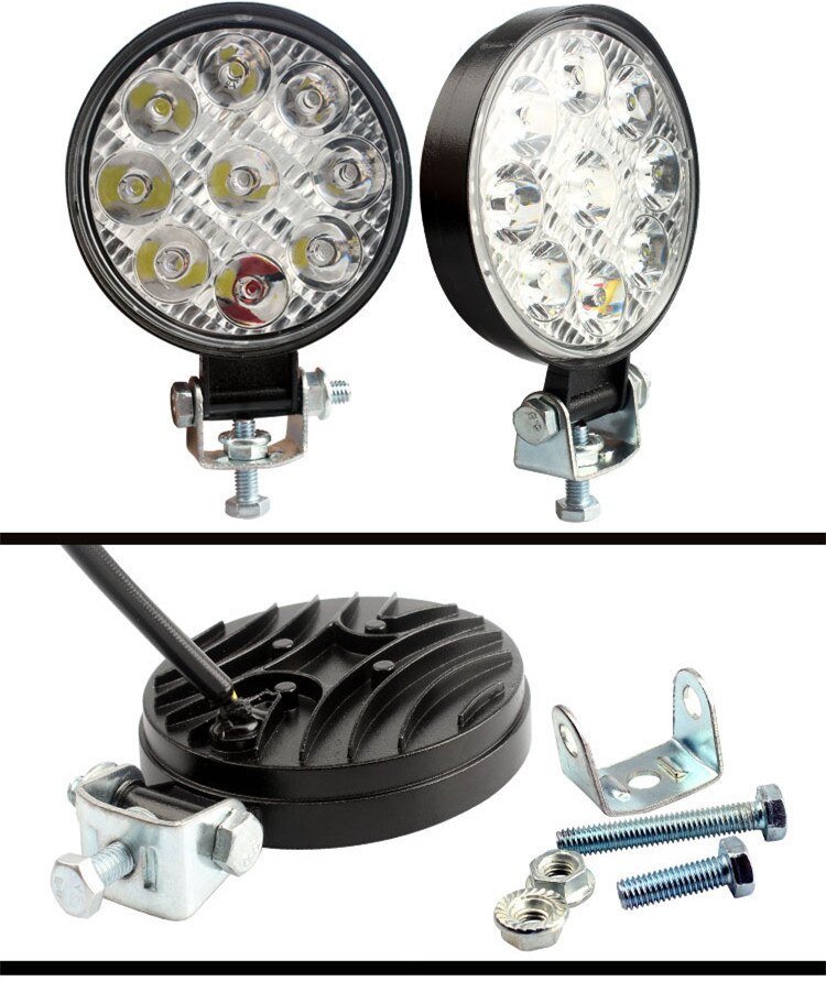 16 led 48w varsellys arbeidslys bil led spotlight firkantet rund auto truck off road mini ledbar offroad tilbehør