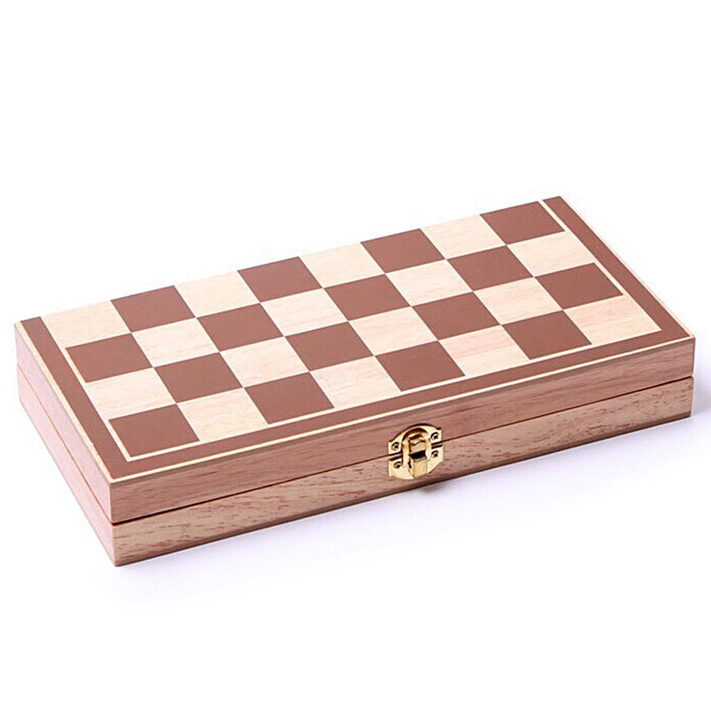 Wooden Chess Board Set Stress Relief Foldable Wooden Games Chess Pieces Set Antistress Funny Toys For Kids Adult