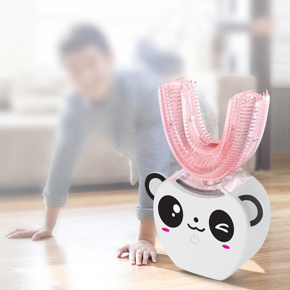 Amy Smart Brosse À Dents Pour Enfants Intelligent Automatique Bouche Monté U en forme DE Brosse À Dents électrique Rechargeable Brosse À Dents Bébé