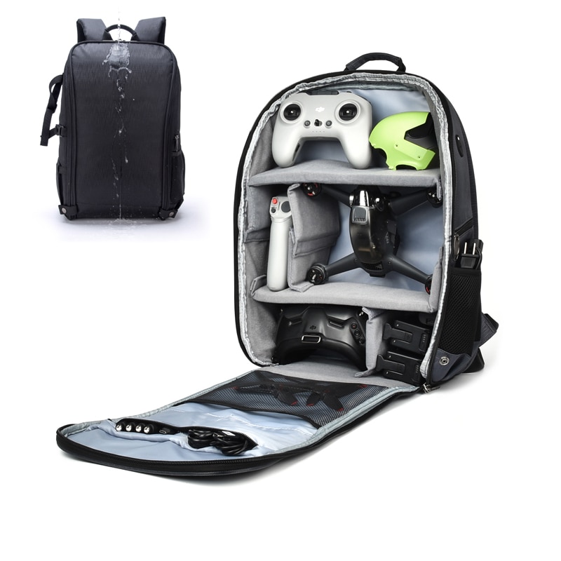 Per Dji FPV Combo Drone zaino borsa di stoccaggio impermeabile fodera fai-da-te occhiali DJI V2 maniglia per telecomando borsa a tracolla portatile