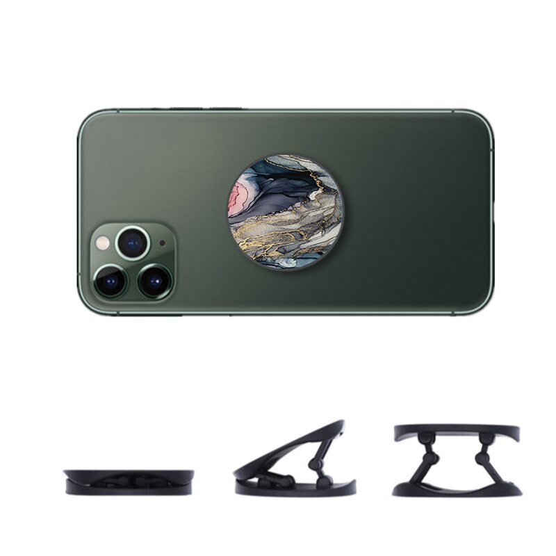 Soporte para teléfono móvil Xiaomi Redmi, accesorio Flexible de pintura con tinta de mármol degradado, agarre para anillo de dedo: B005