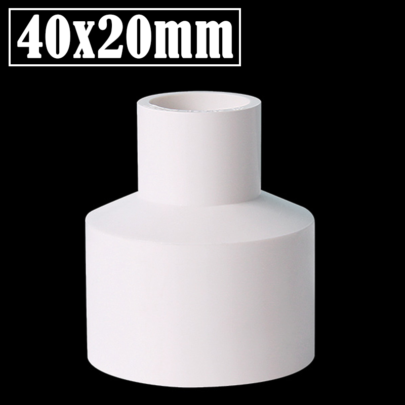 2 Stks/partij 20/32/40/50 20/25/32/40Mm Pvc Rechte Verminderen Connectors aquarium Fish Tank Adapter Tuin Watering Buis Connector: Rood