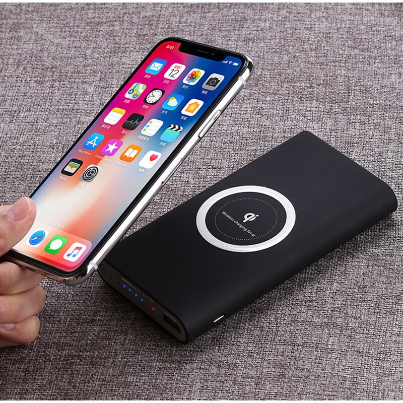 20000mAh Portable External Battery Power Bank Qi Wireless Charger PowerBank For iPhone X 8 Plus Samsung S10 S9 S8 Poverbank