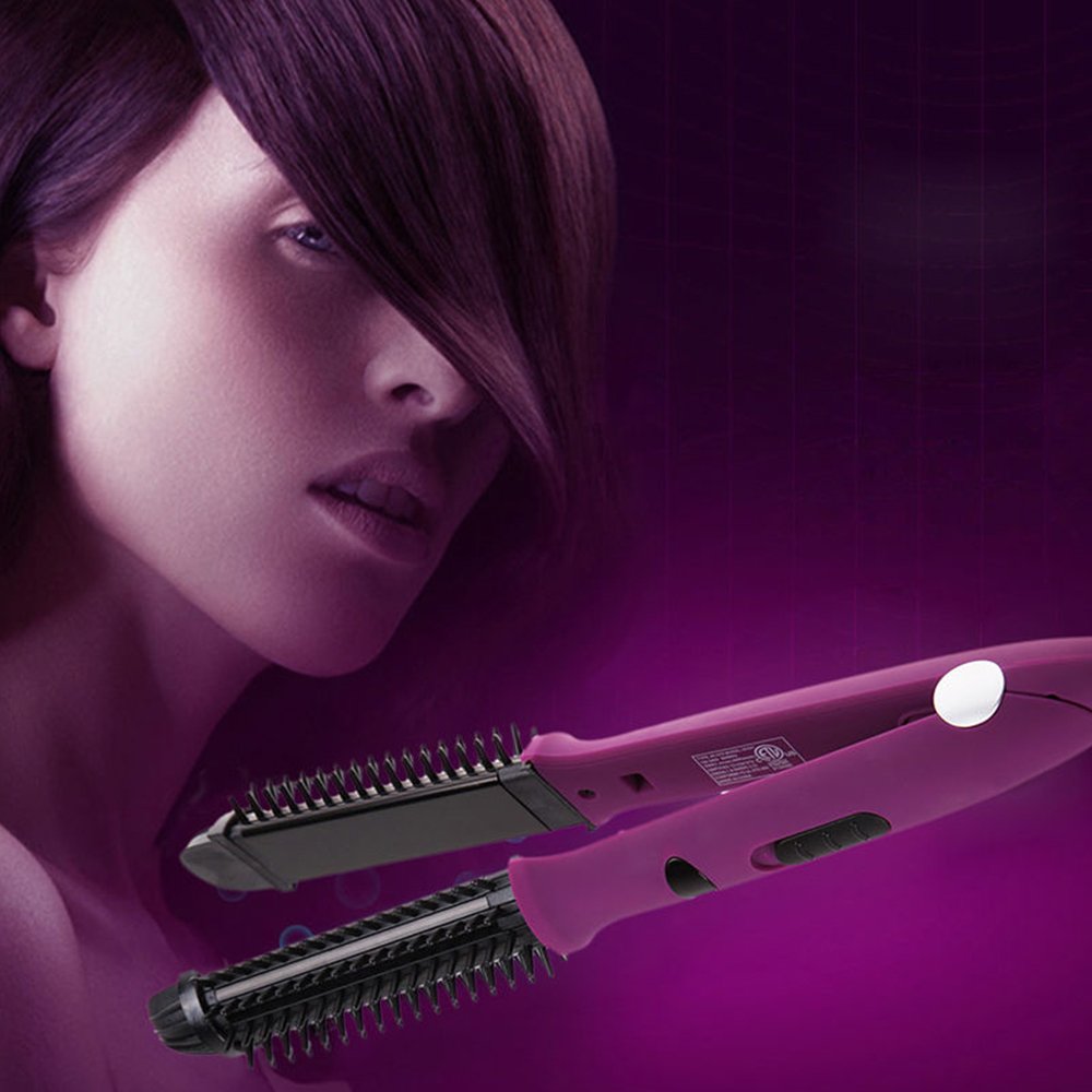 3 in 1 Hair Straightener Round Ceramic Hair Blow Dryer Brush Hair Styler Electric Travel Hair Curler Wand Brush Hair StylingTool