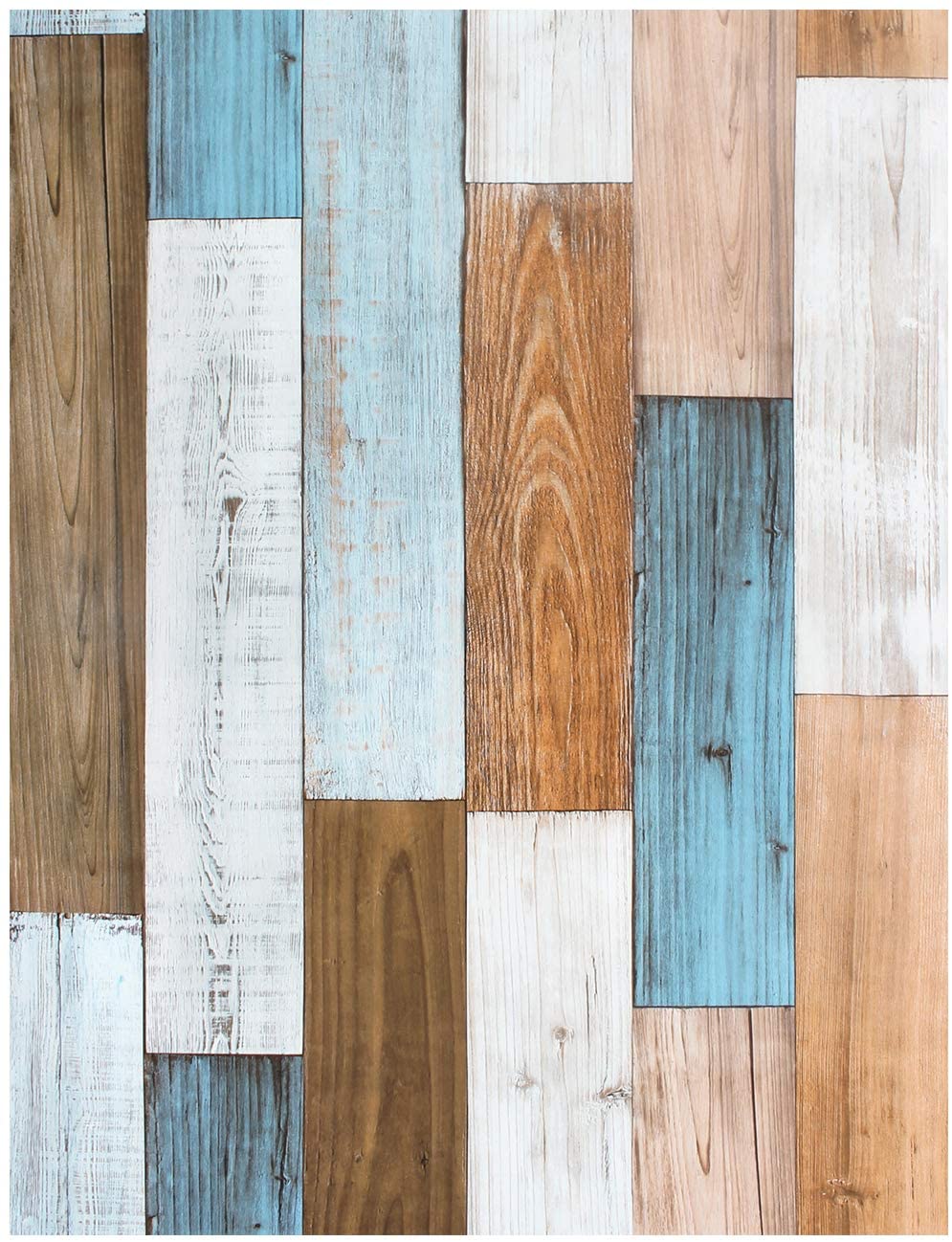 LUCKYYJ Schälen Und Stock Tapete 3D Holz Planke Vinyl Selbst Klebstoff Kontakt Zauberstab papiere Abnehmbare Hause Dekorative Zauberstab Aufkleber: 45x100cm
