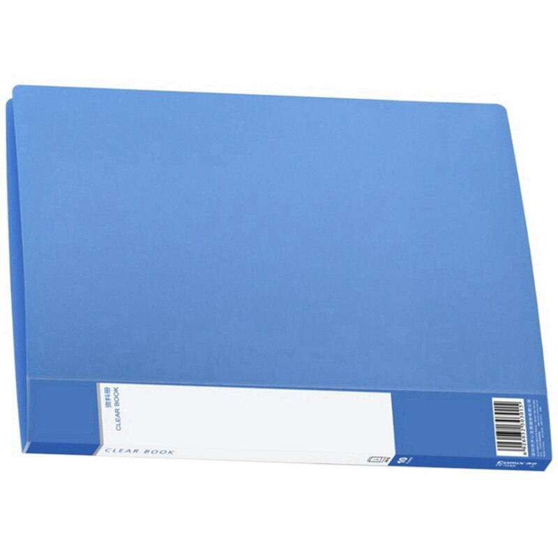 A4 Display Boek 60 Pagina 'S Transparante Insert Map Document Opbergtas Voor Bank Campus Bestand Kantoor Werkplek Familie