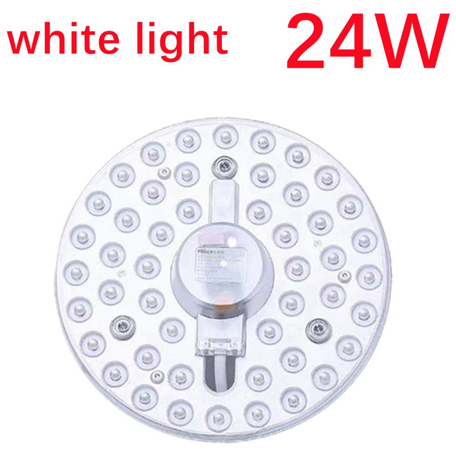 Super bright LED PANEL Circle Ring Light SMD2835 12W 18W 24W 36W AC 220V LED Round Ceiling decoration Ceiling Lamp LED module: green