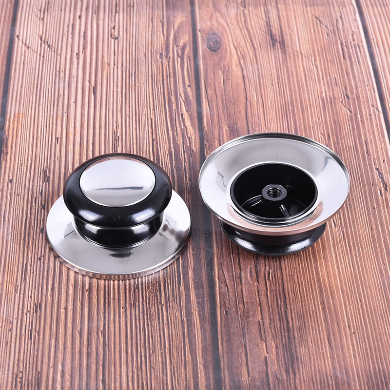Hittebestendig Pot Pan Deksels Knop Lifting Handvat Zwart En Zilver Home Keuken Kookgerei Vervangende Onderdelen