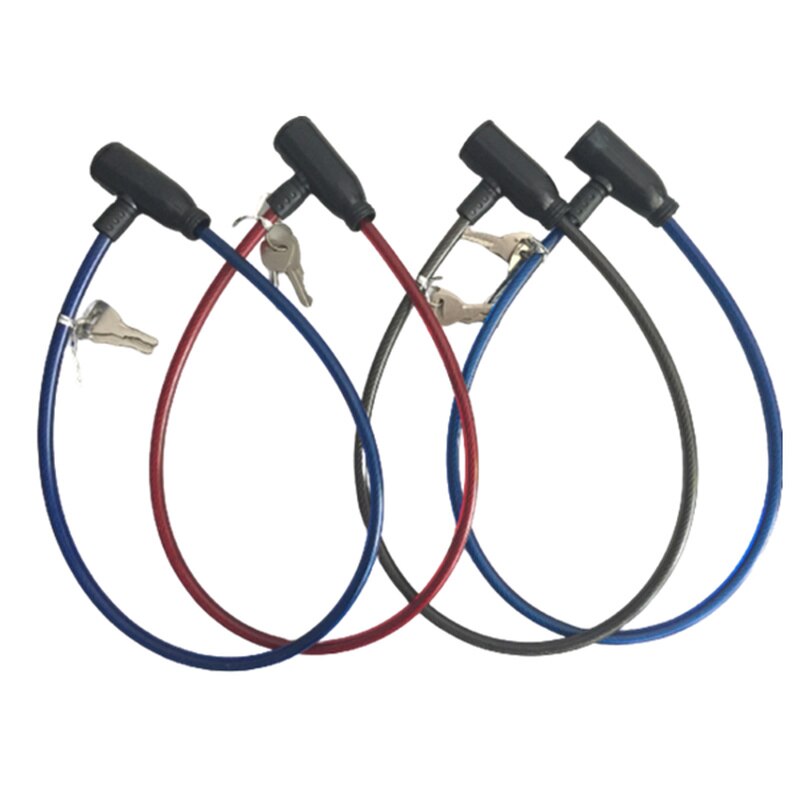 1PCs Cycling Cable Anti-theft Bicycle Cable Lock Bike Bicycle Scooter Safety Lock with 2 Keys Alarm Bike Accessories 7x64cm
