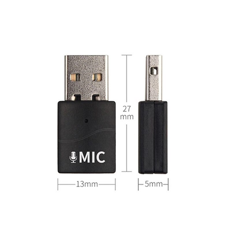 USB 5.0 Bluetooth Audio Adapter Mini USB Computer Microphone Microphone USB Microphone External Sound Card For PC Speaker
