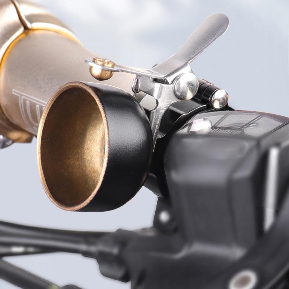 Timbre de bicicleta de aluminio de estilo Retro con sonido fuerte, accesorio de manillar de fácil instalación para bocina de bicicleta clásica