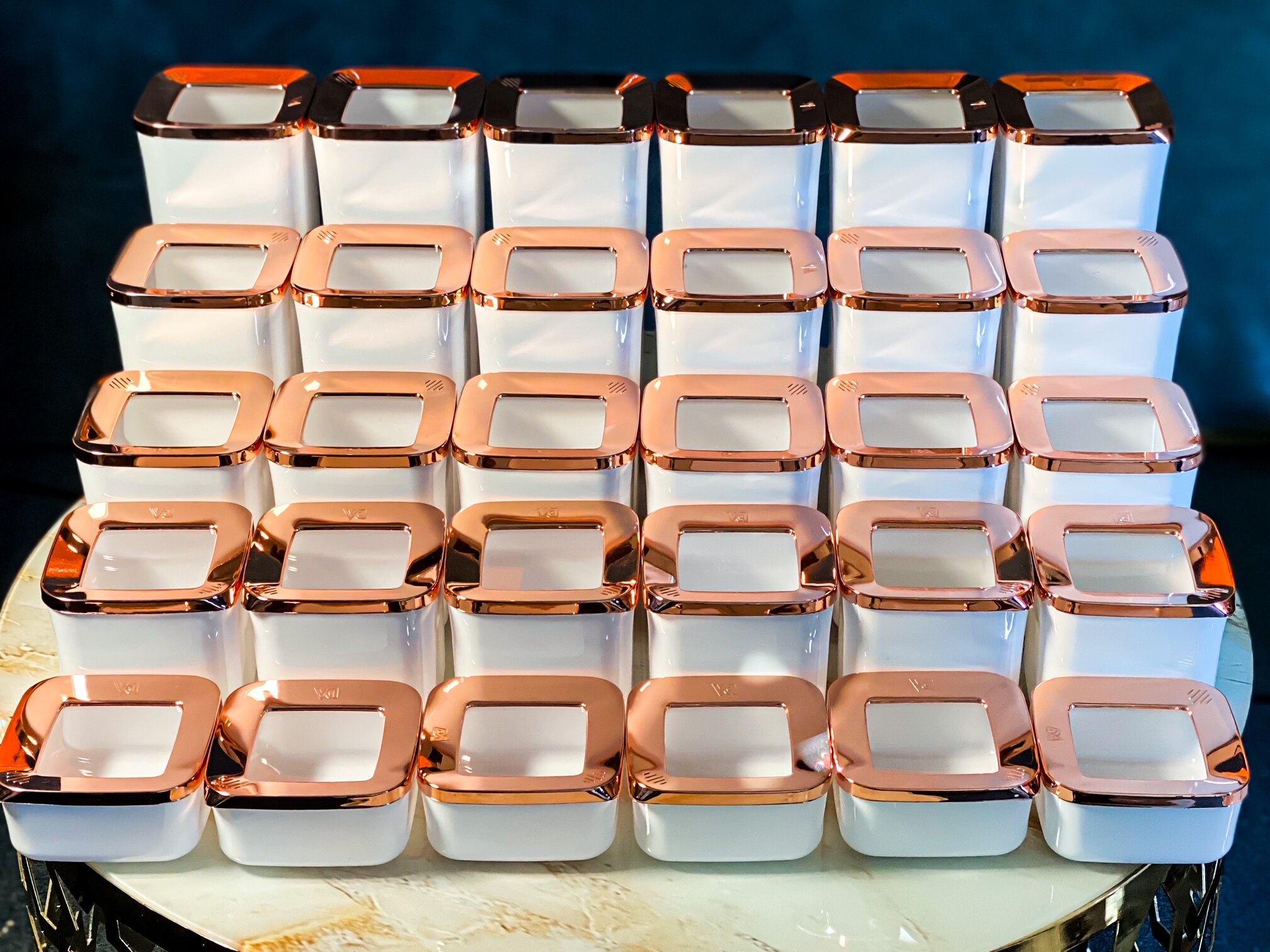 Boîte de rangement en cuivre blanc, 5 pièces, , hermétique sous vide, ensemble d&#39;aliments, organisateur cuisine et garde-manger