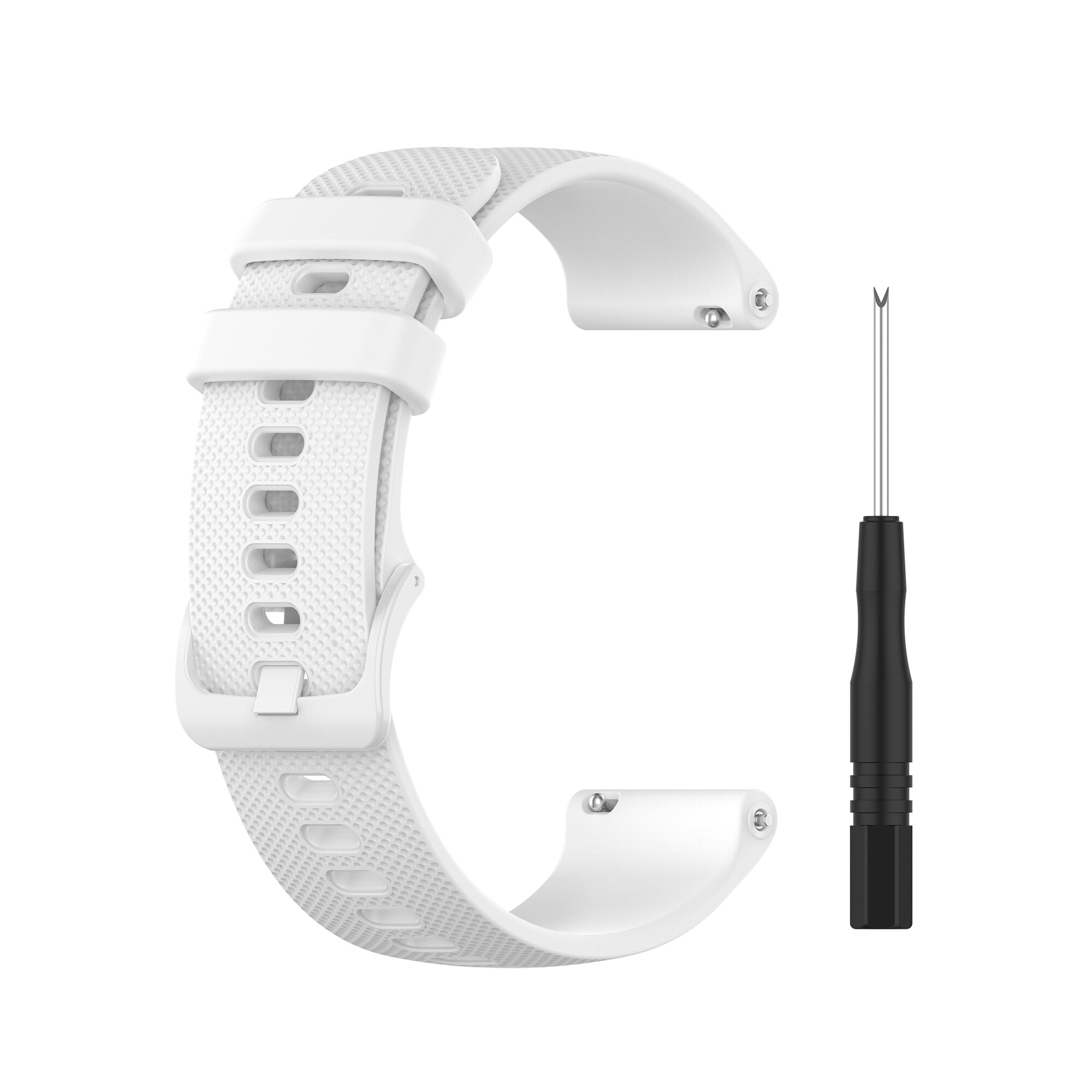 Garminille 745 hihnat urheilu silikonikello ranneke garmin forerunner 745 vaihtorannekoru rannehihna älykkäät tarvikkeet: Valkoinen