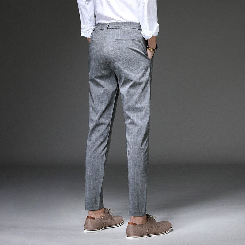 Herenbroeken gestreepte pantalon heren pantalon heren zakelijke broeken kantoor casual sociale broeken heren klassieke broeken