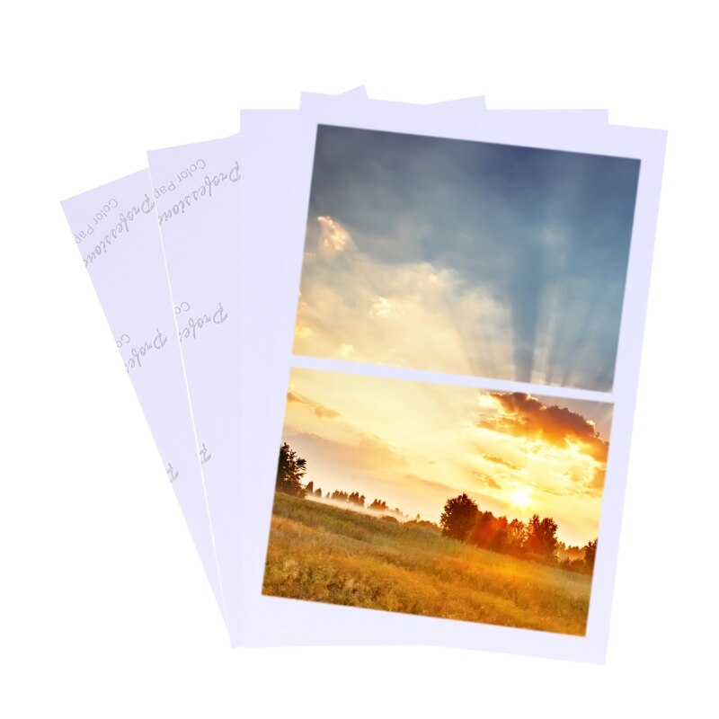 100 Vellen Glossy 4R 4 "x 6" Fotopapier 200gsm Voor Inkjet Printers M17F