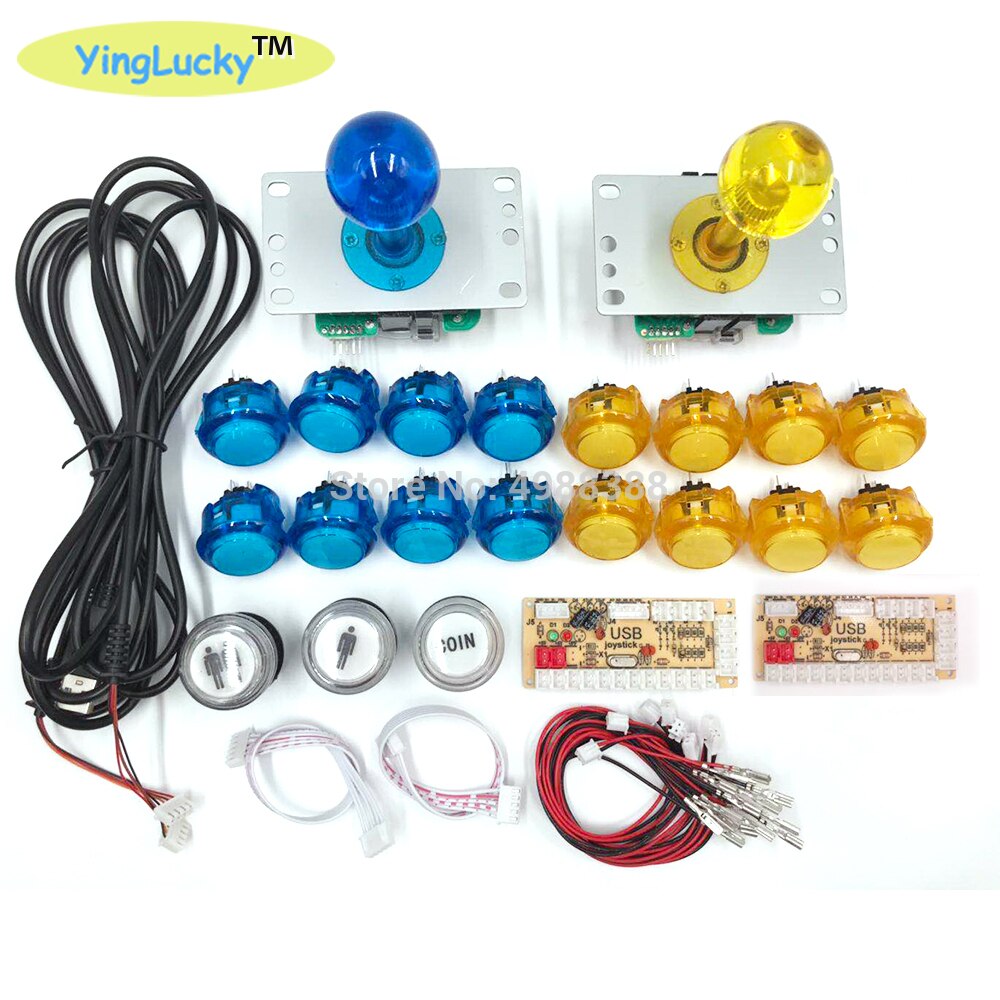 Sanwa Joystick DIY Kit de cero retraso Arcade DIY Kit USB codificador PC Arcade Joystick Sanwa + Sanwa botones para arcade Mame