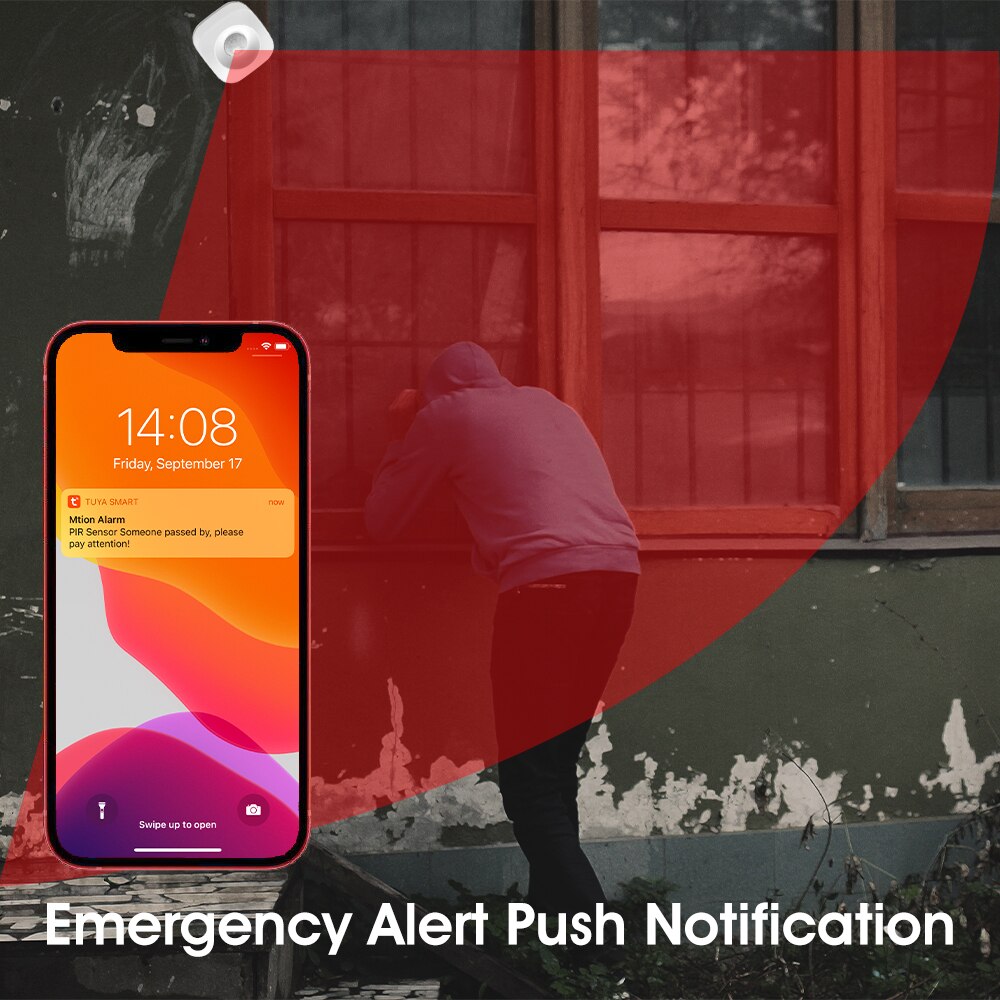 Autoeye WiFi Human Body Sensor Wireless Smart Body Movement PIR Motion Sensor Use With Tuya Smart Life App