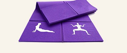 1730*610*6 millimetri pieghevole yoga mat con anti-slip tappeto per linea di posizionamento, adatto per i principianti ambiente ginnastica mat: Deep purple