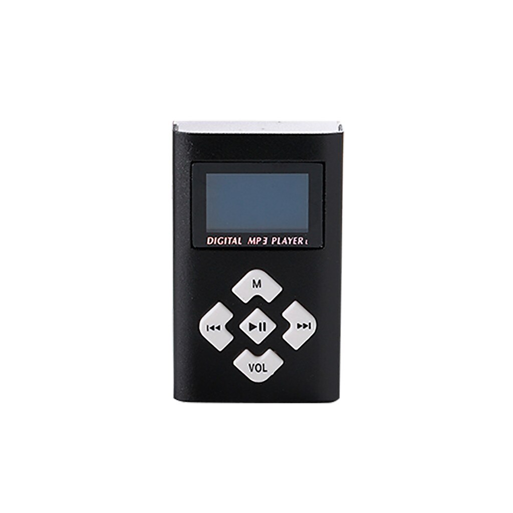 Screen Kaart Knop MP3 Speler Metalen Aluminium Shell Sport Draagbare Mp3 Speler Audio Mini Draagbare Walkman Muziekspeler MP3