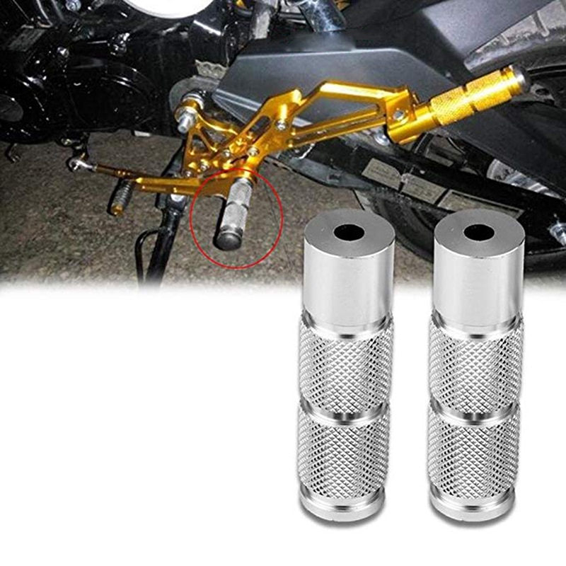Footrest Durable Tools Universal Aluminum Alloy Rear Foot Pedal Motorcycle Round Extension Pegs Replacement Threaded