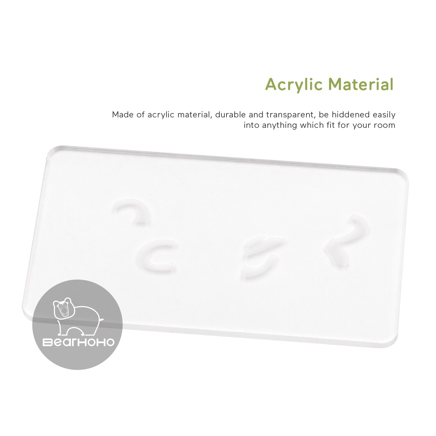 Escape Room Props Acrylic Magic Transparent Cards for Real Life Puzzle Game 4 Card Stack Display Password Clues Player Adventure