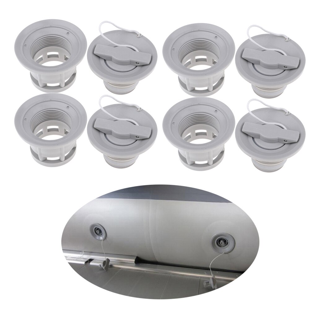 4 szt. 6 otworów kajak ponton śruba wpuszczana uszczelka zawór powietrza z nakrętką