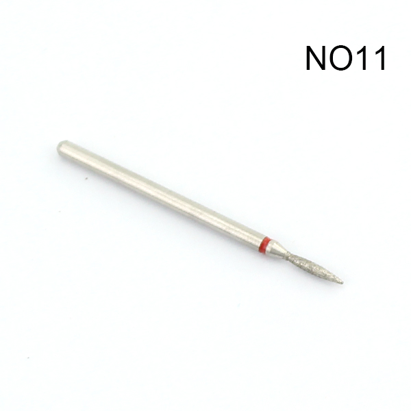 1pcs Milling Cutter Diamond Nail Drill Rotary Bits Milling Cutter For Manicure Burr Cuticle Clean Drill Bit Electric Cutter: NO11