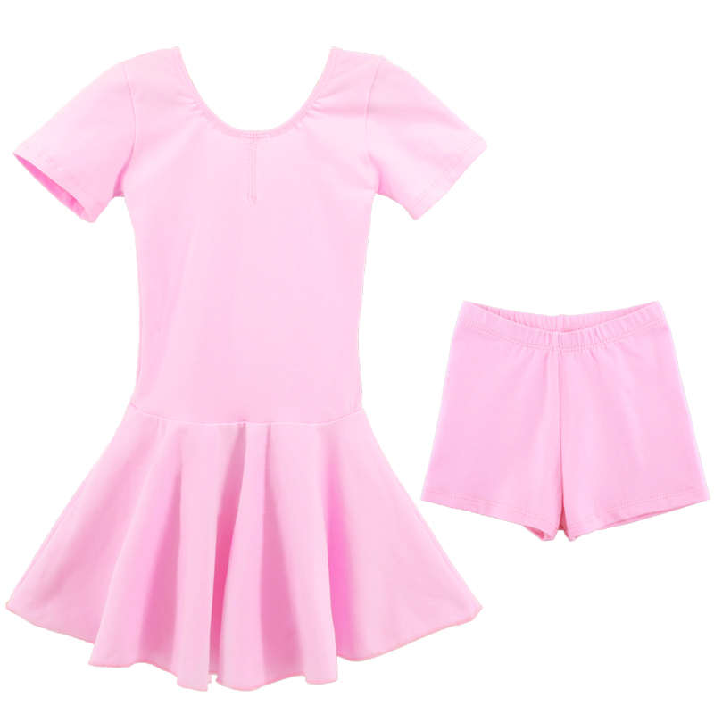 Baumwolle Separaten kurze Hose tanzen Ballett Anzug freundlicher Mädchen Gymnastik Ballett Tanz Kleid freundlicher Dancewear