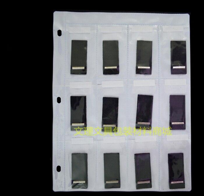 12Pockets samples bag A4 multi sample multi display bag A4 plastic bag